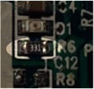电路板上的SMD电阻（331）